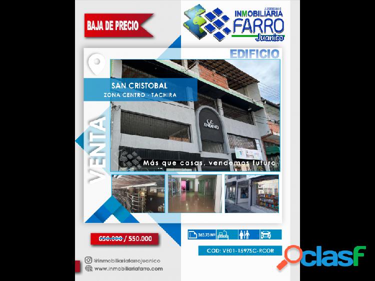 SE VENDE EDIFICIO SAN CRISTOBAL TACHIRA VE01-1597SC-RCOR