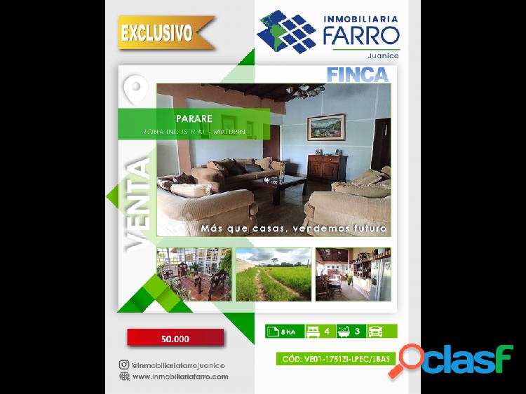 SE VENDE FINCA PARARE VE01-1751ZI-LPEC/JBAS