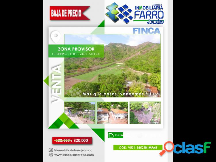 SE VENDE FINCA ZONA PROVISOR LECHERIA VE01-1452LE-MFAR