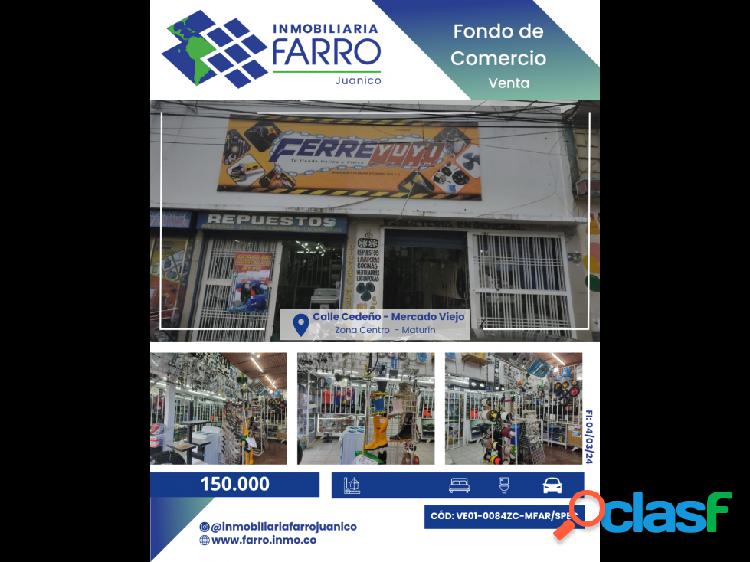 SE VENDE FONDO DE COMERCIO EN EL MERCADO VIEJO