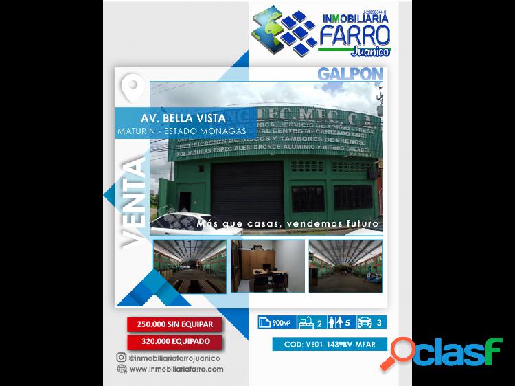 SE VENDE GALPON AV BELLA VISTA VE01-1439BV-MFAR