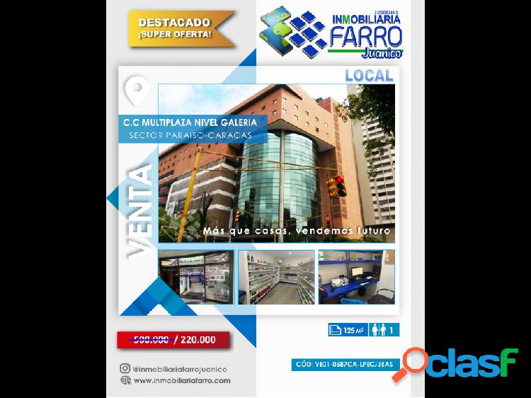 SE VENDE LOCAL COMERCIAL EN CARACAS VE01-0587CA-LPEC/JBAS