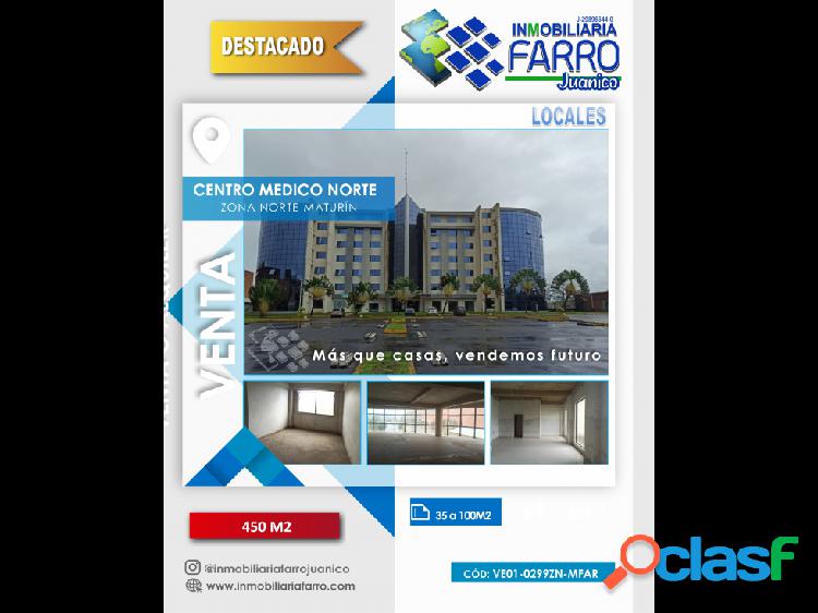 SE VENDE LOCALES EN CENTRO MEDICO NORTE VE01-0299ZN-MFAR