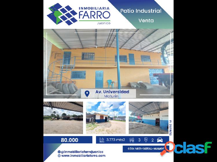 SE VENDE PATIO INDUSTRIAL AV UNIVERSIDAD MATURIN