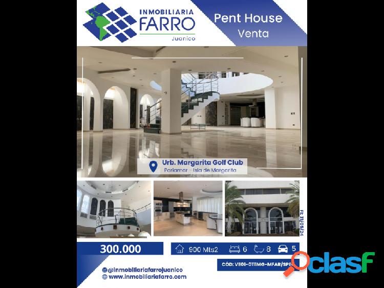 SE VENDE PENT HOUSE EN LA ISLA DE MARGARITA