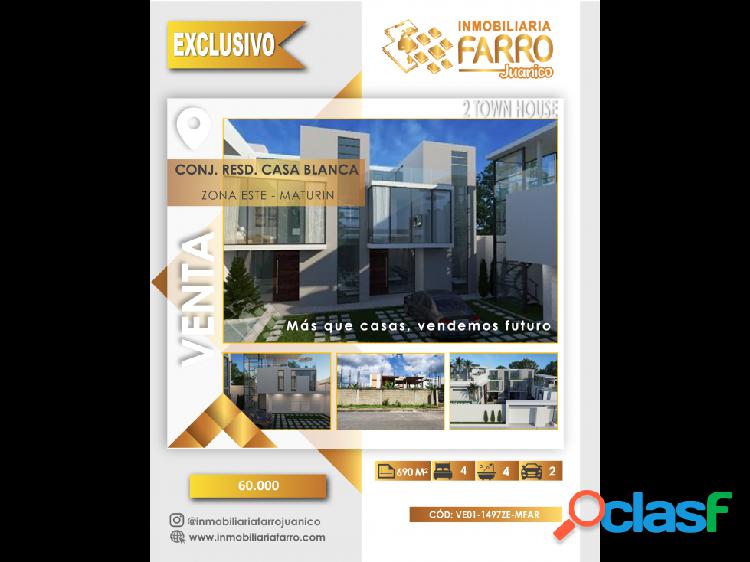 SE VENDE PROYECTO 2 TOWN HOUSE JUANICO VE01-1497ZE-MFAR