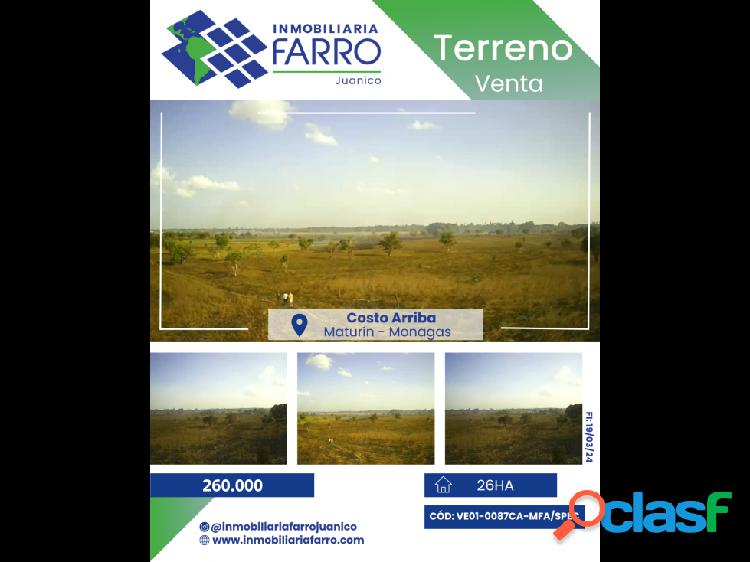 SE VENDE TERRENO SECTOR COSTO ARRIBA VE01-0087CA-MFAR/SPEC