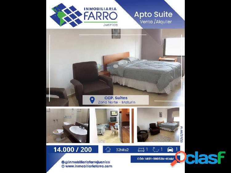 SE VENDE/ALQUILA APARTO SUITE CCP SUITE VE01-1739ZN-AJIM