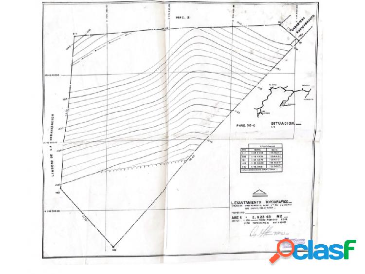 Se vende terreno 2623m2 Salias 1080