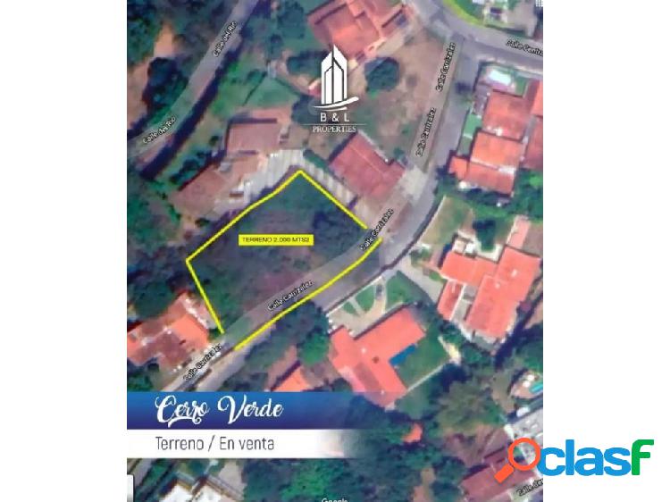 Terreno en Venta en Cerro Verde 2000 M2