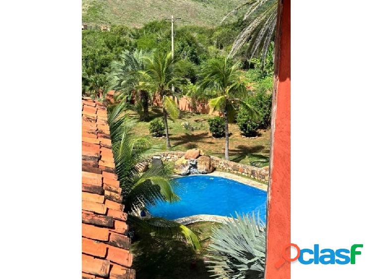 Vendo Rancho de Chana 550m2 4h/4b/12p Guacuco 7923