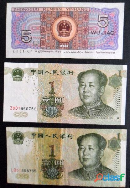 BILLETES CHINA 5 WU JIAO 1980 2 1 YUAN 1999