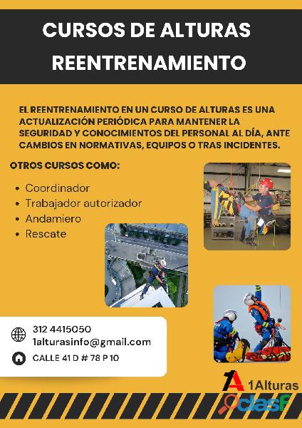 Cursos de alturas Reentrenamiento