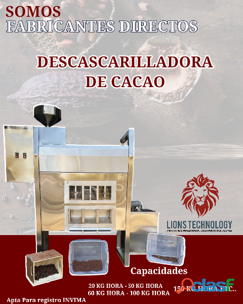 DESCASCARILLADORA DE CACAO REFINADOR