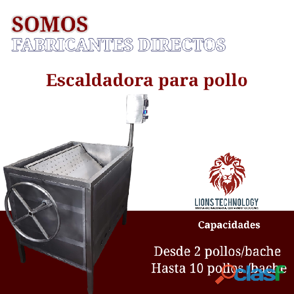 ESCALADORA DE POLLOS EN ACERO