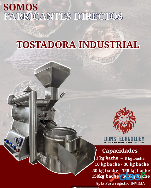 TOSTADORA DE GRANOS TOSTADORA INDUSTRIAL EN ACERO