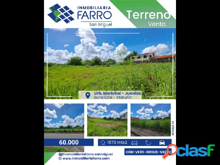 VENDE TERRENO EN LA URB. MORICHAL-JUANICO, AV 01