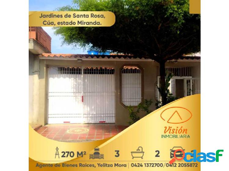 Venta. De casa en Jardines de santa rosa de cua Miranda