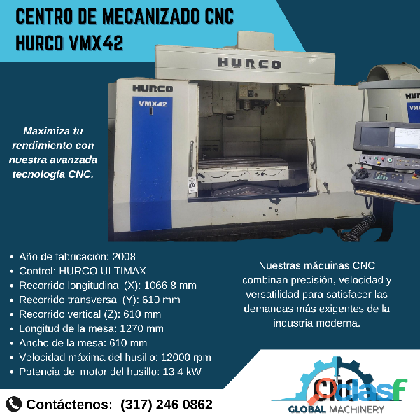 Centro de Mecanizado CNC HURCO VMX42