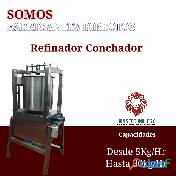 REFINADOR CONCHADOR DE CHOCOLATE MOLINO