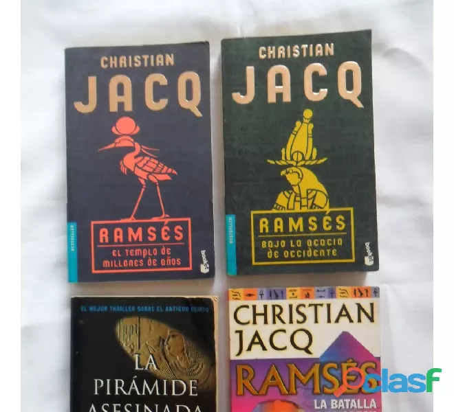 Combo 4 Libros Christian Jack Ranses la Piramide Asesinada