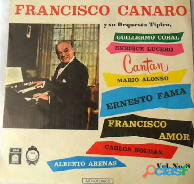 Francisco Canaro Guillermo Coral Enrique Lucero Vol 8 Lp