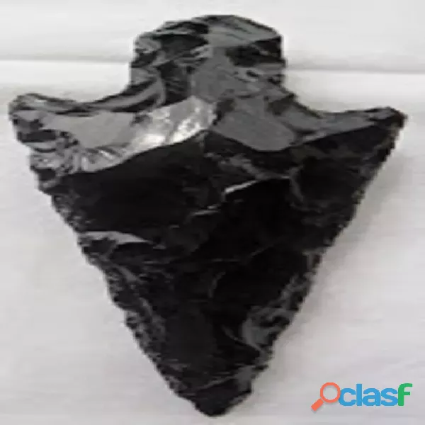 Piedra Obsidiana 100% Tallada En Flecha Original