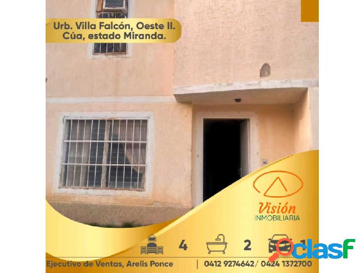 Urb. Villa Falcon, Oeste II, Cúa, estado Miranda.