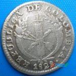 Colombia 1 Real Republica de Colombia 1828 Popayan R.UVF La