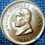 MONEDA COLOMBIA 50 CENTAVOS 1965 GAITAN