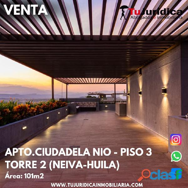 SE VENDE ESPECTACULAR APARTAMENTO CIUDADELA NIO NEIVA (HUI