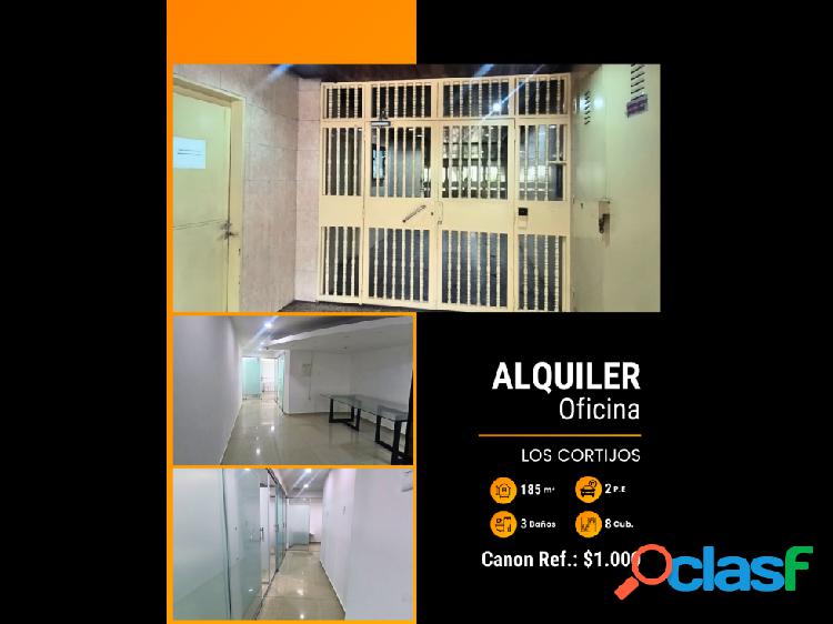 Alquiler oficina 185m2 Los Cortijos 6257