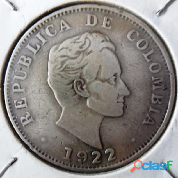 Colombia Moneda De Plata 1922