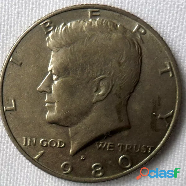 MONEDA DE ESTADOS UNIDOS 1/2 DOLLAR 1980