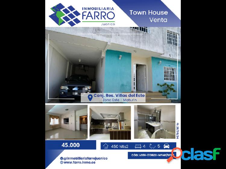 SE VENDE TOWN HOUSE EN C.R VILLAS DEL ESTE