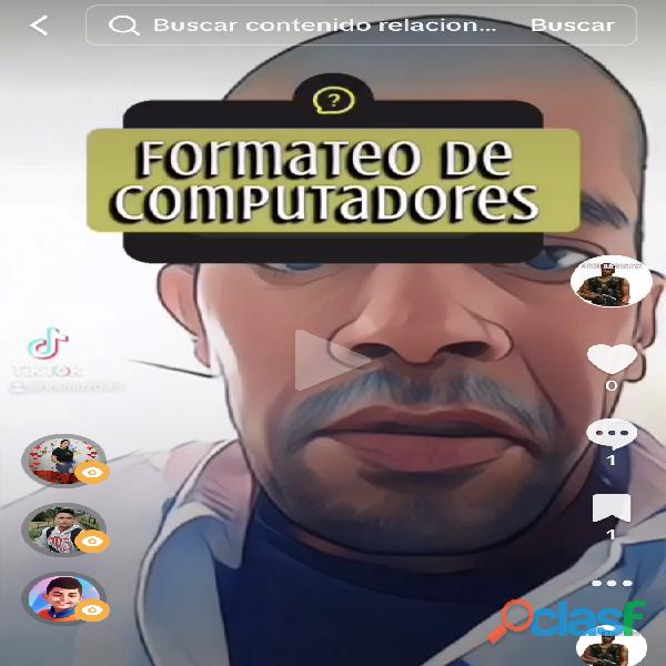 Formateo de computadoras