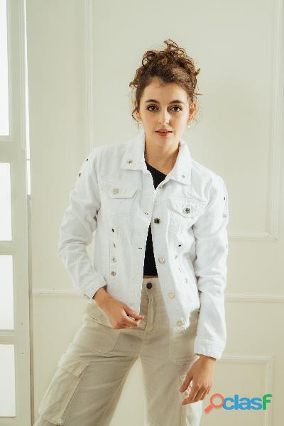 CHAQUETA BLANCA DAMA