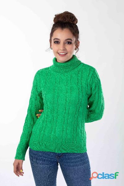 SACO CUELLO ALTO COLOR VERDE