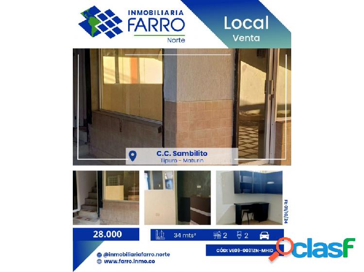 SE VENDE LOCAL COMERCIAL EN EL CC.