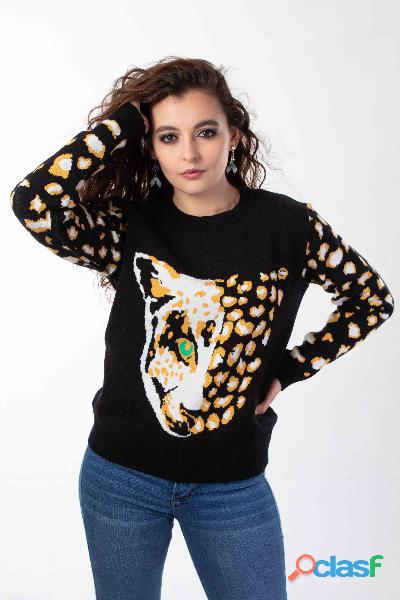 SUETER ANIMAL PRINT DAMA