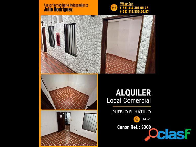 Alquiler local comercial 14 m² Pueblo El Hatillo 8138