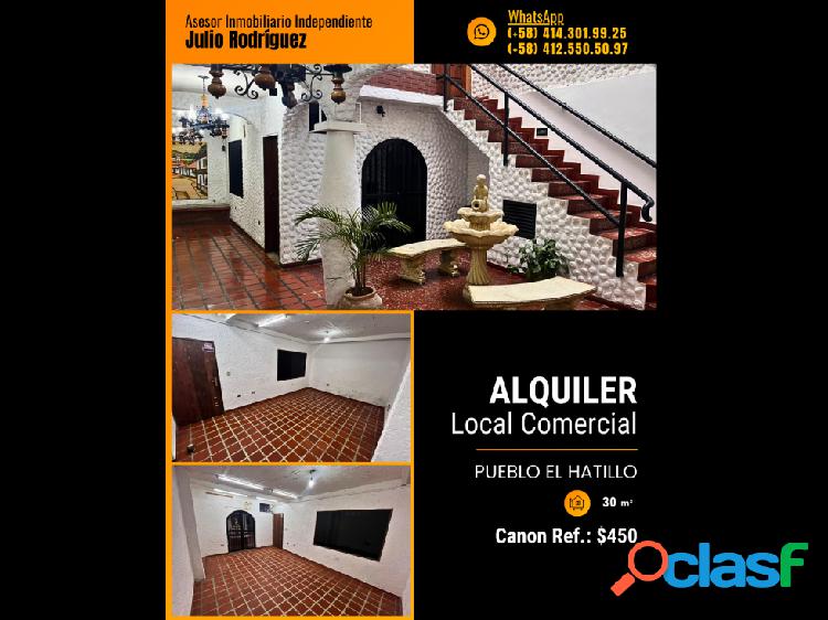 Alquiler local comercial 30 m² Pueblo El Hatillo 8235