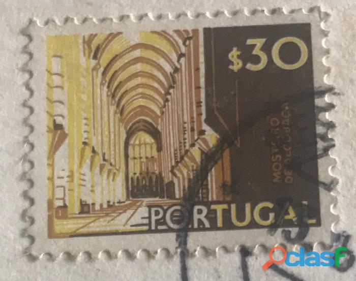 ESTAMPILLA PORTUGAL $ 30 1974 BUEN ESTADO EN POSTAL