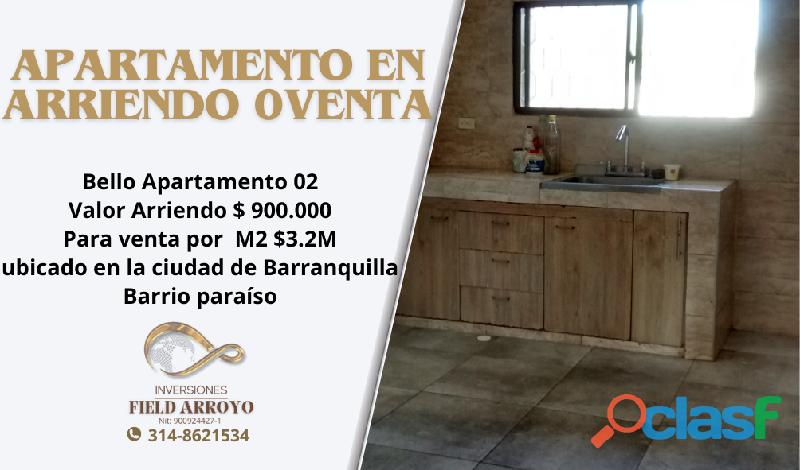 Hermoso apartamento en paraiso Barranquilla